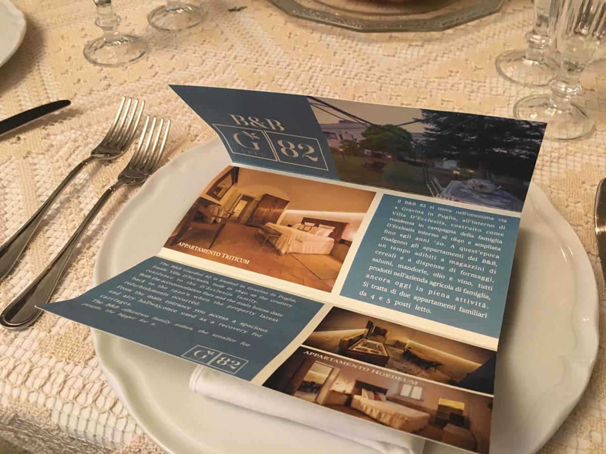 Giardini 82 B&B Gravina in Puglia Eksteriør billede